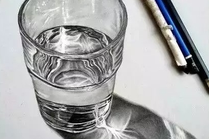 素描如何画出质感的玻璃杯?画法步骤快收藏~