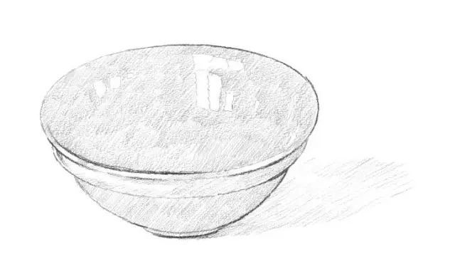 美术基础入门教程：素描瓷碗的步骤