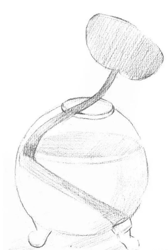 素描水葫芦的画法