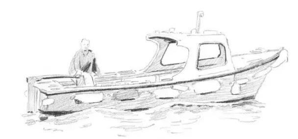 零基础素描教程：摩托艇的画法