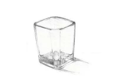 零基础素描教程：玻璃杯的画法