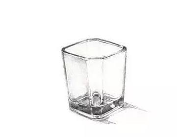 零基础素描教程：玻璃杯的画法