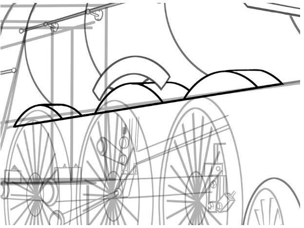 一点透视训练：蒸汽火车的画法