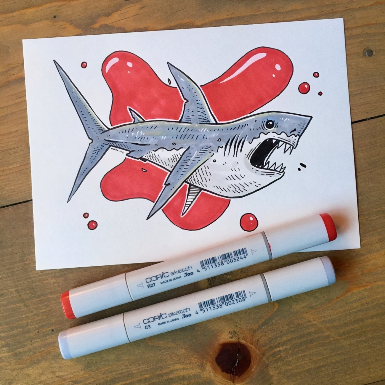 海洋鲨鱼怎么画？如何画动漫鲨鱼？