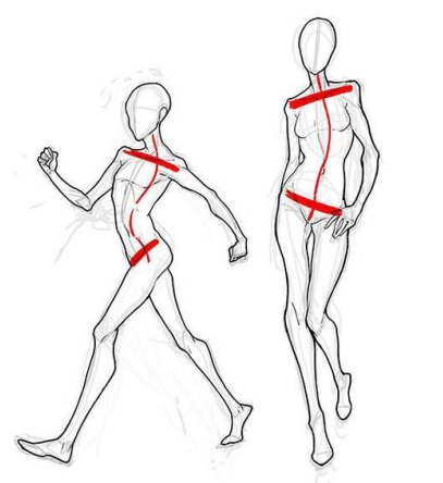 教你如何正确的绘制人体各种动作姿势