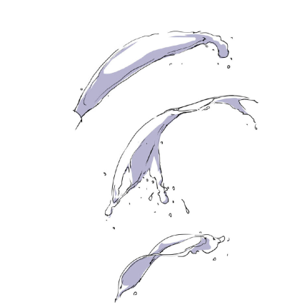 如何画出动态的水？简单易学水的绘画教程！