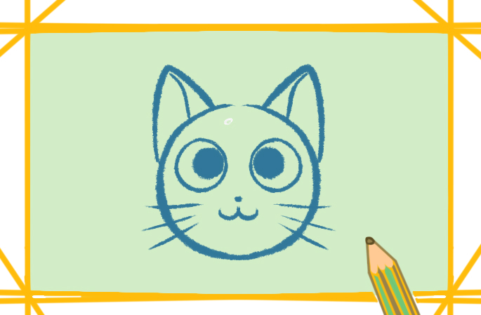 猫简笔画图片大全彩色可爱的图片怎么画