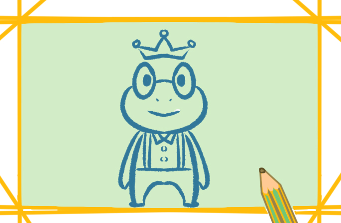 青蛙王子卡通图片怎么画