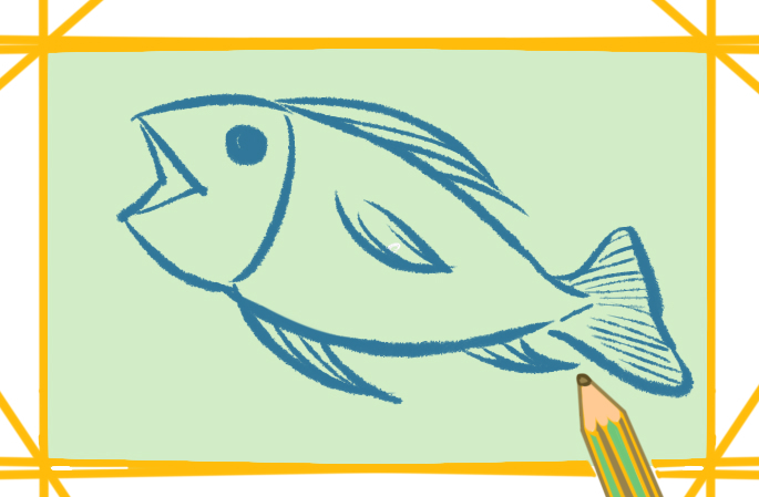 好看的鱼简笔画教程步骤简单