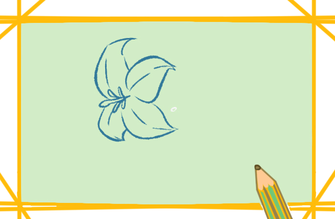 百合花带颜色一步一步画简笔画怎么画