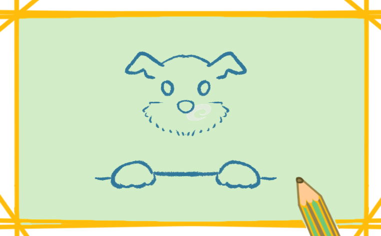 可爱的哈巴狗的简笔画教程步骤图片