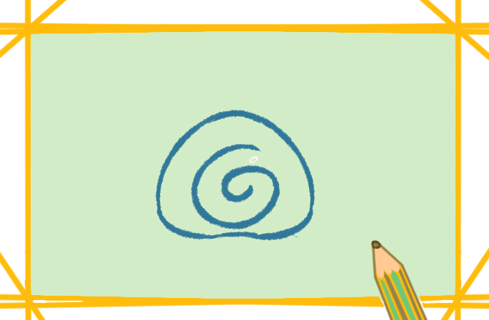蜗牛简笔画一步一步教我画教程