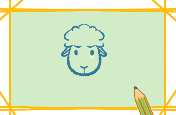 绵羊简单可爱的原创简笔画怎么画