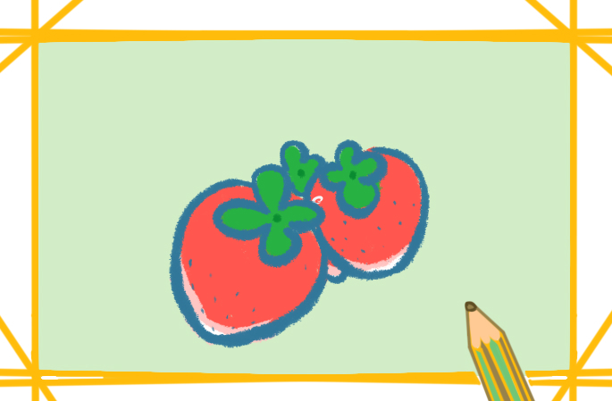 草莓好看简笔画水果教程怎么画