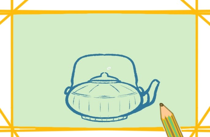 好看简单的茶壶简笔画教程步骤图片