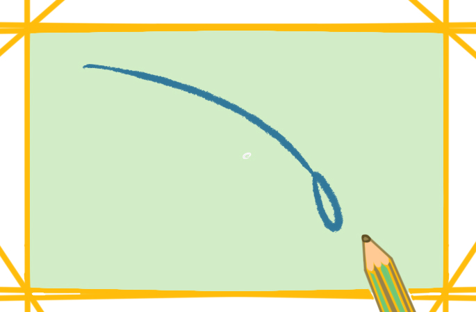 鱼竿图片怎么画简单好看的教程