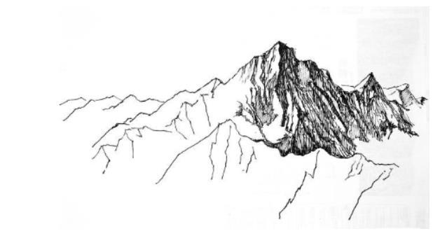 速写风景教程：山的画法