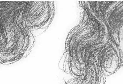 素描人物教程：卷发女孩的画法
