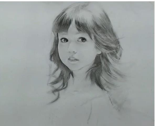 素描人物教程：小女孩的画法