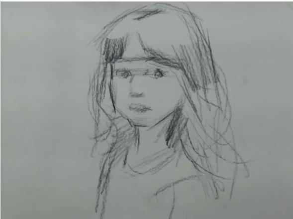 素描人物教程：小女孩的画法