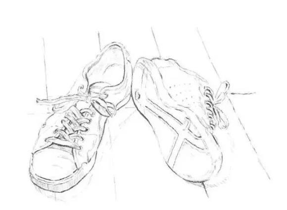 素描静物教程：鞋子的画法