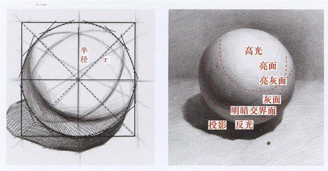 球体透视结构原理图图片