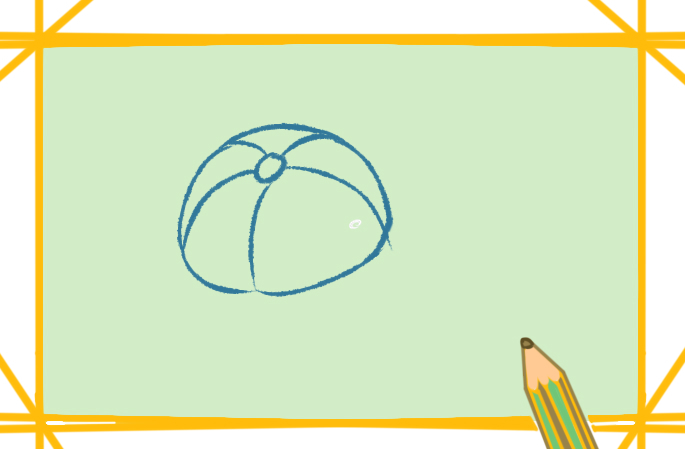 鸭舌帽简笔画简单的教程步骤图片