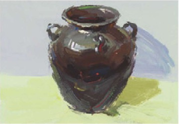 色彩深色陶罐的画法（4）