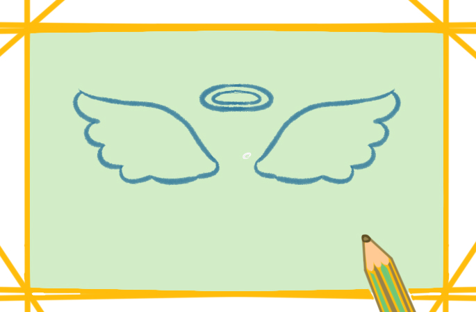 天使的翅膀简笔画教程步骤图片
