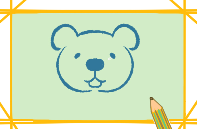 西伯利亚棕熊简笔画图片