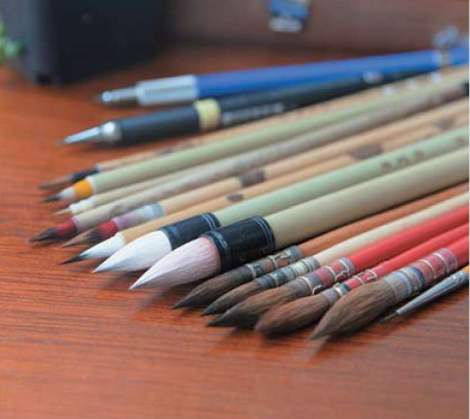 水彩画画笔正确的使用沒保存方法