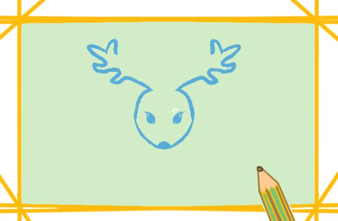 简笔画鹿的教程步骤图片