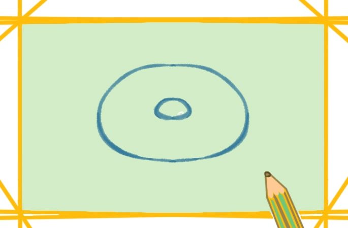 简单的甜甜圈简笔画教程步骤图片