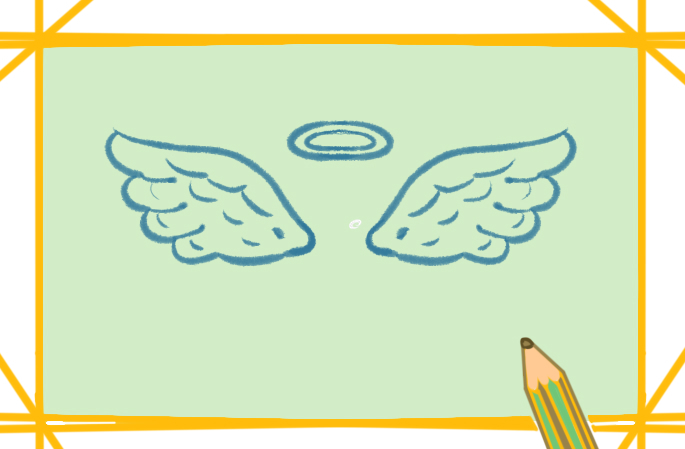 天使的翅膀简笔画教程步骤图片