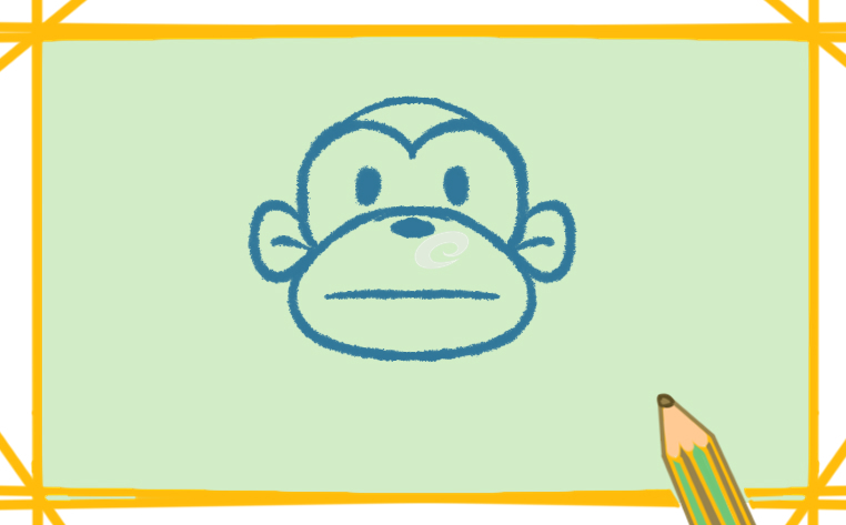 简单漂亮的猴子简笔画教程步骤图片