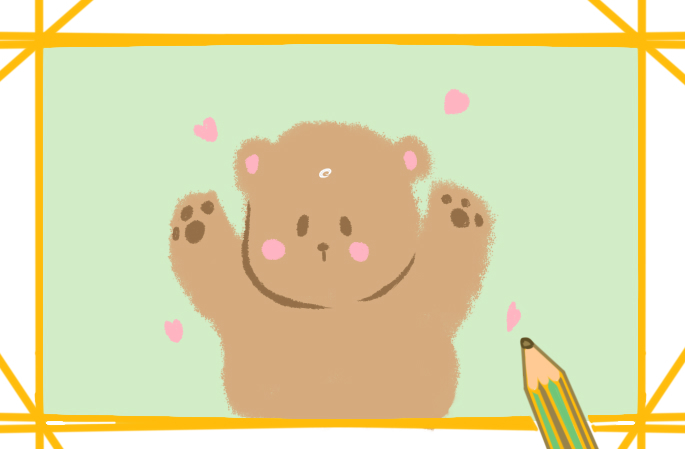 玩具熊怎么画简单又漂亮儿童画教程