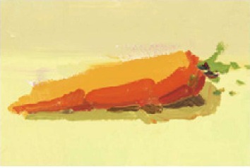 色彩胡萝卜的画法（3）