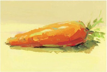 色彩胡萝卜的画法（4）
