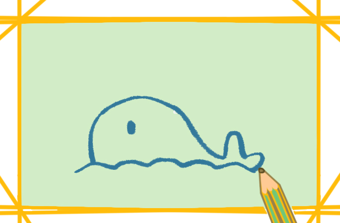 简笔画蓝鲸画法的图片怎么画