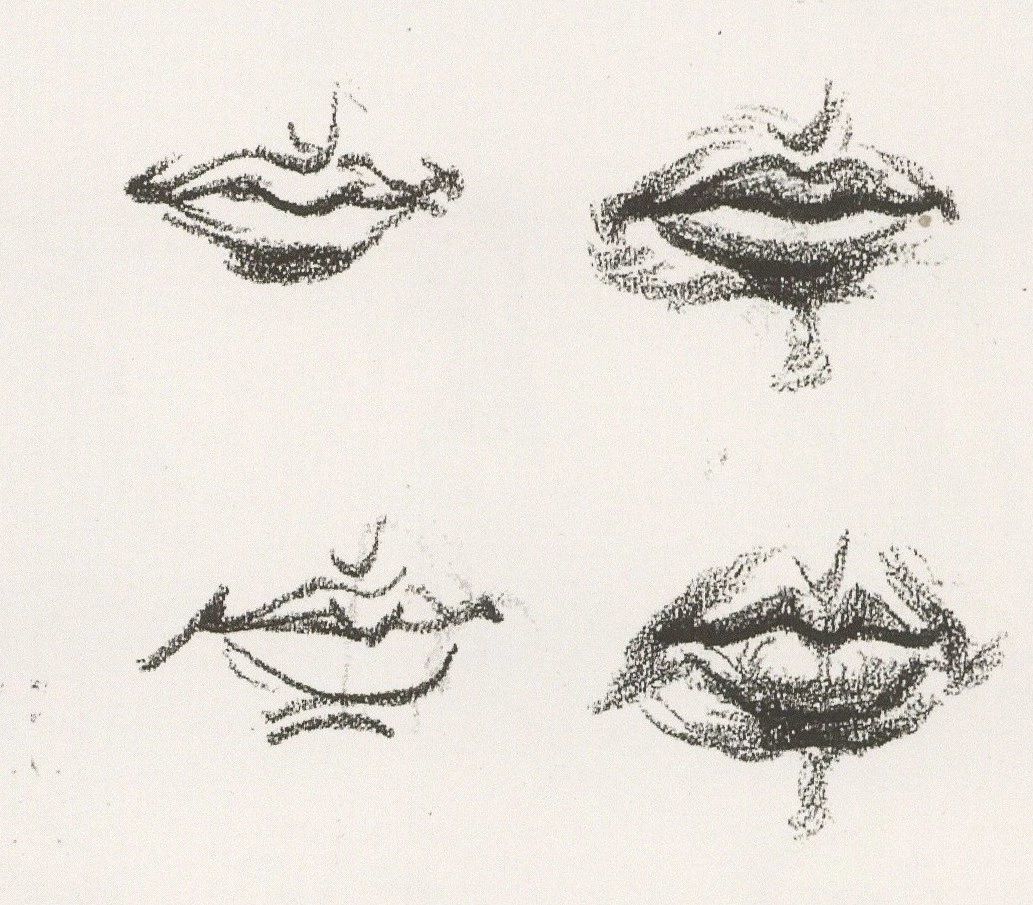 速写人物五官教程:嘴巴的画法
